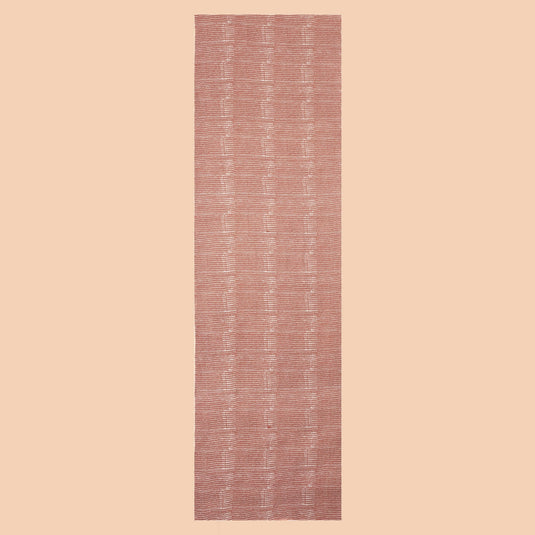Dusty rose 100% viscose stole with white dotted linear print, lightweight and breathable fabric for elegant styling