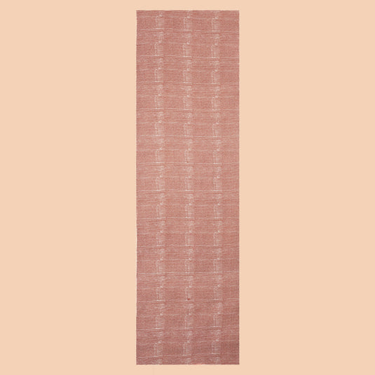 Dusty rose viscose stole with white dotted linear print, lightweight and breathable fabric for elegant style